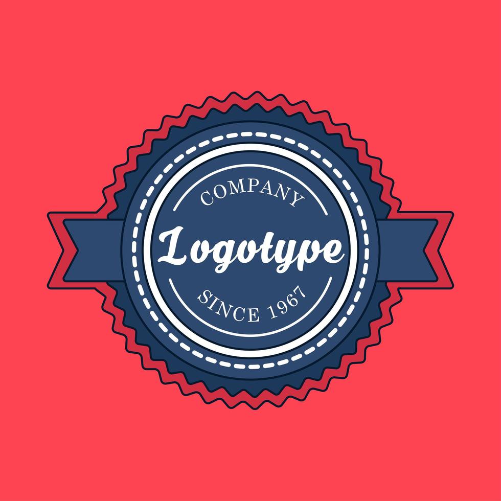 Vintage badge and label template vector