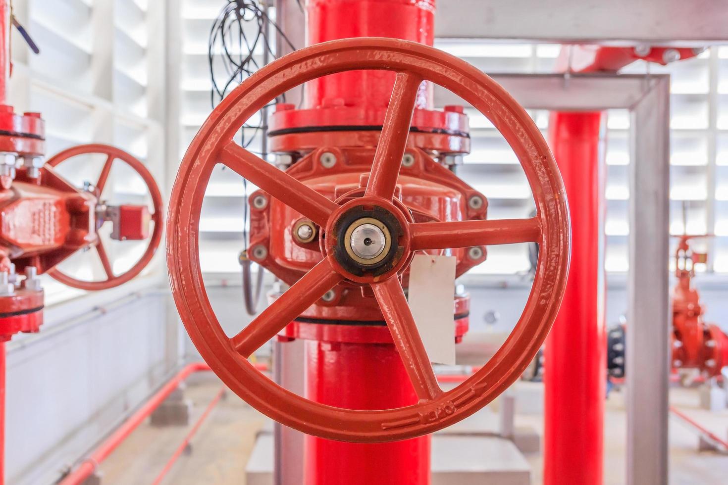 Industrial fire pump station and fire alarm control system. photo