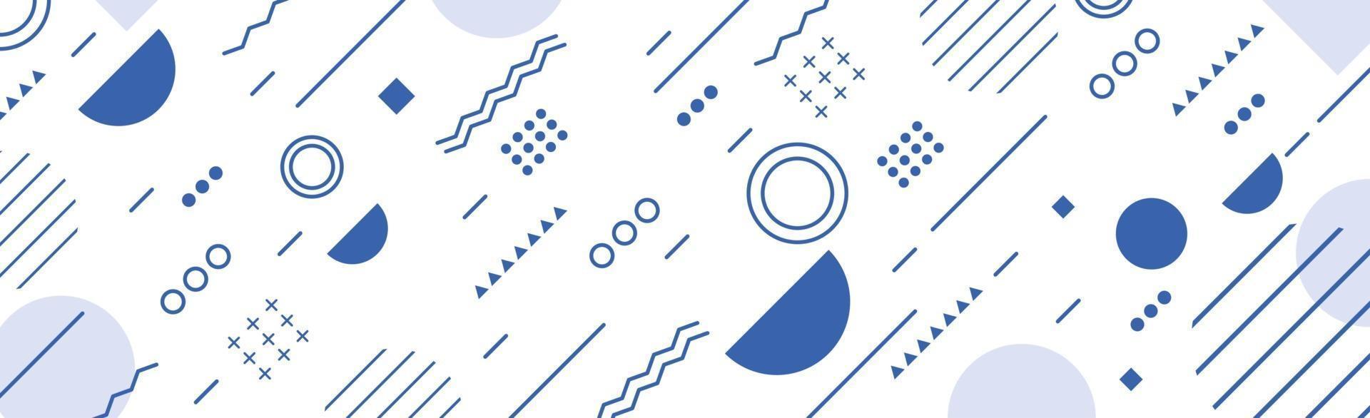 Abstract background with different geometric shapes vector