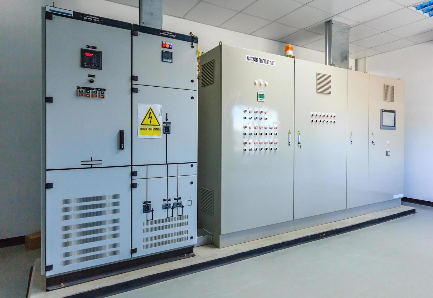 Electrical energy distribution substation photo