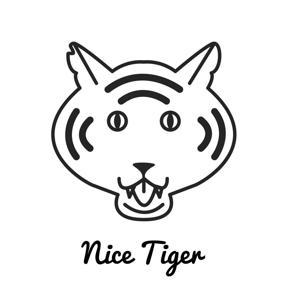 Tiger logo or icon vector