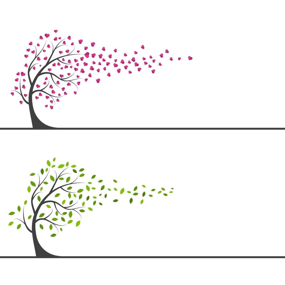 Tree branch vector illustration design