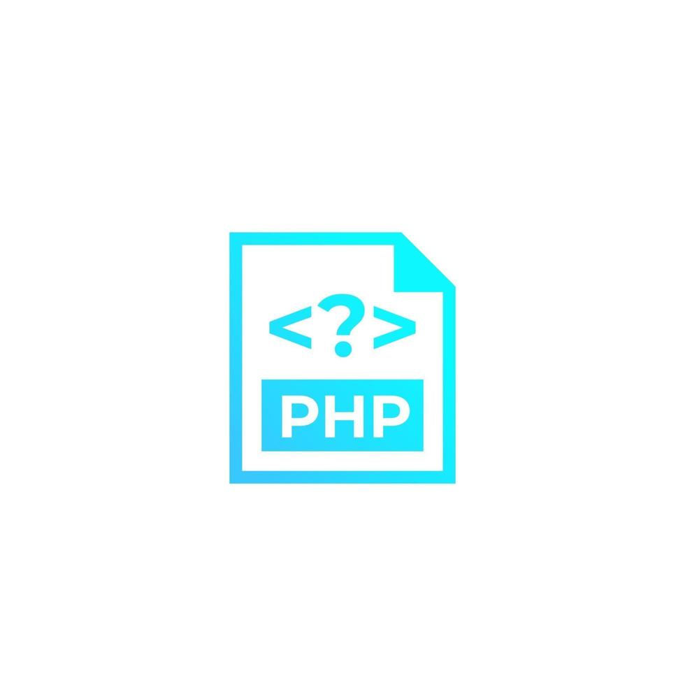 PHP code vector icon