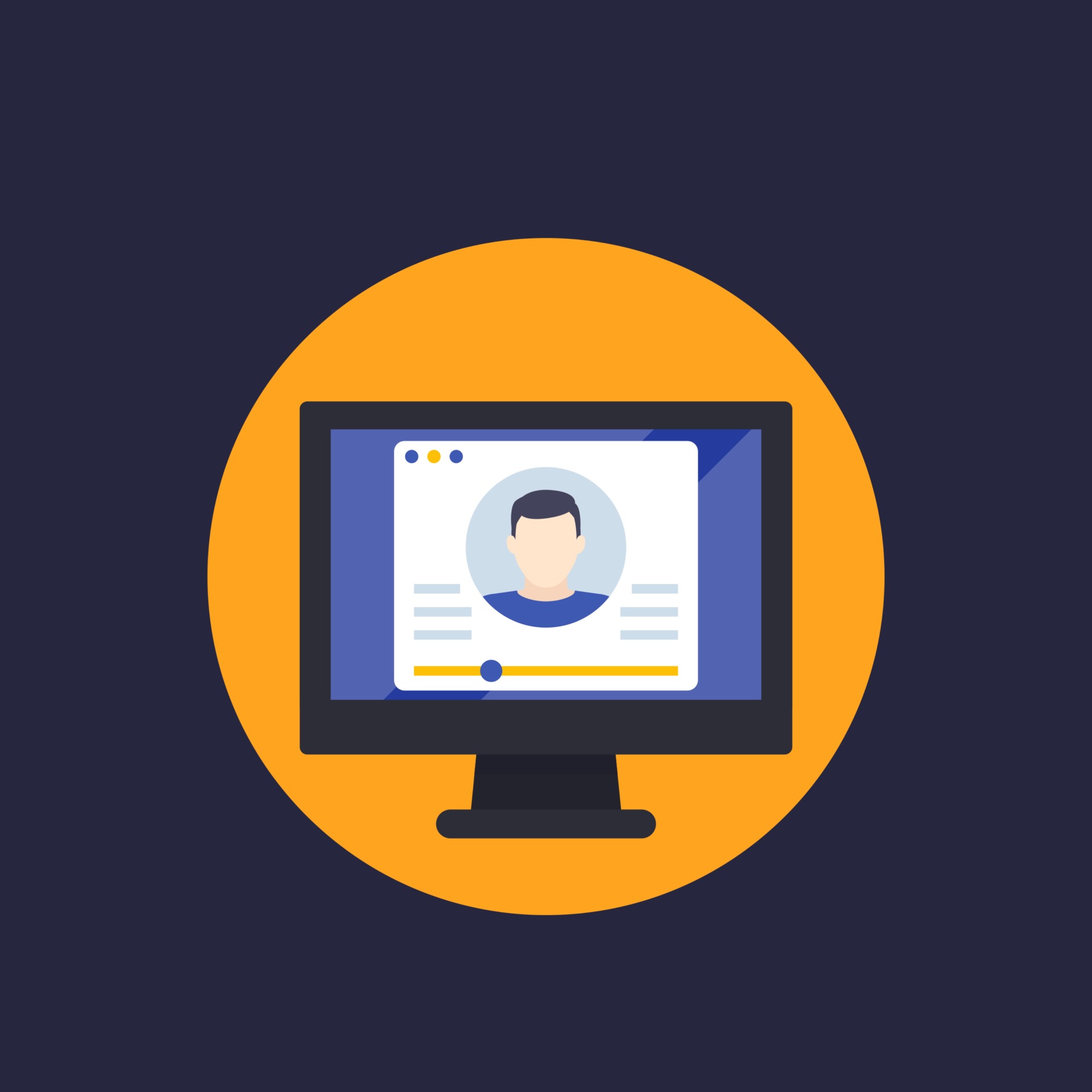 webinar, online training, e-learning vector illustration 3016907 Vector