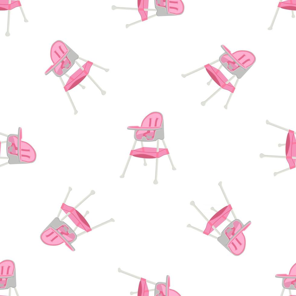 Ilustración sobre el tema colorido silla alta infantil moderna vector