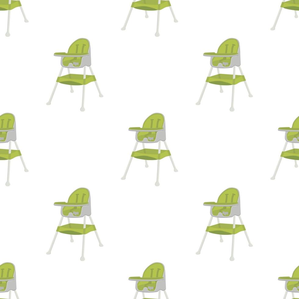 Illustration on theme colorful modern child high chair vector