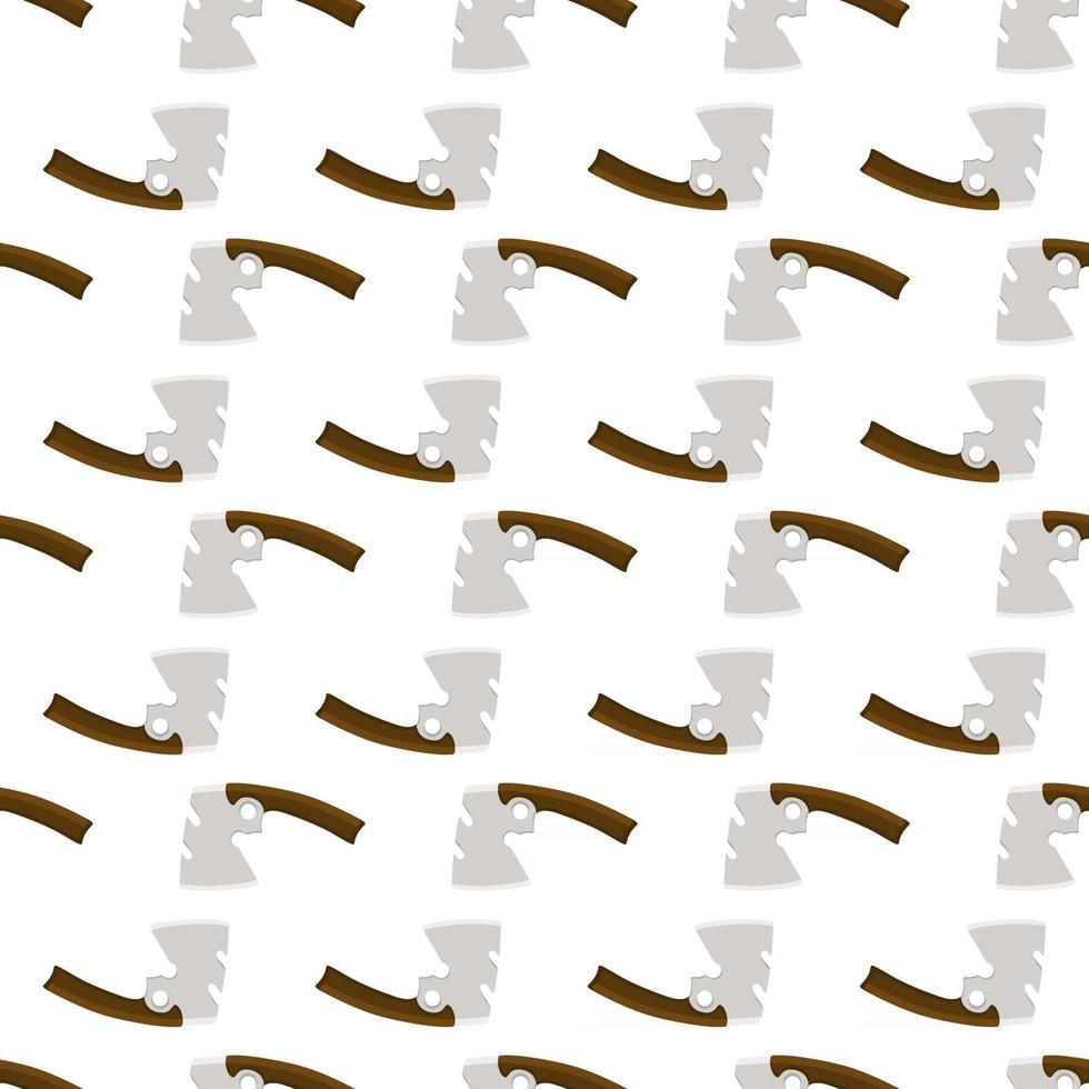 Illustration on theme pattern steel axes with wooden handle vector