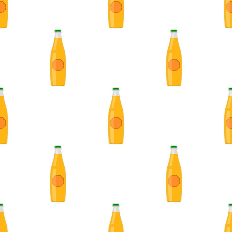 Illustration on theme seamless beer glass bottles with lid for brewery vector