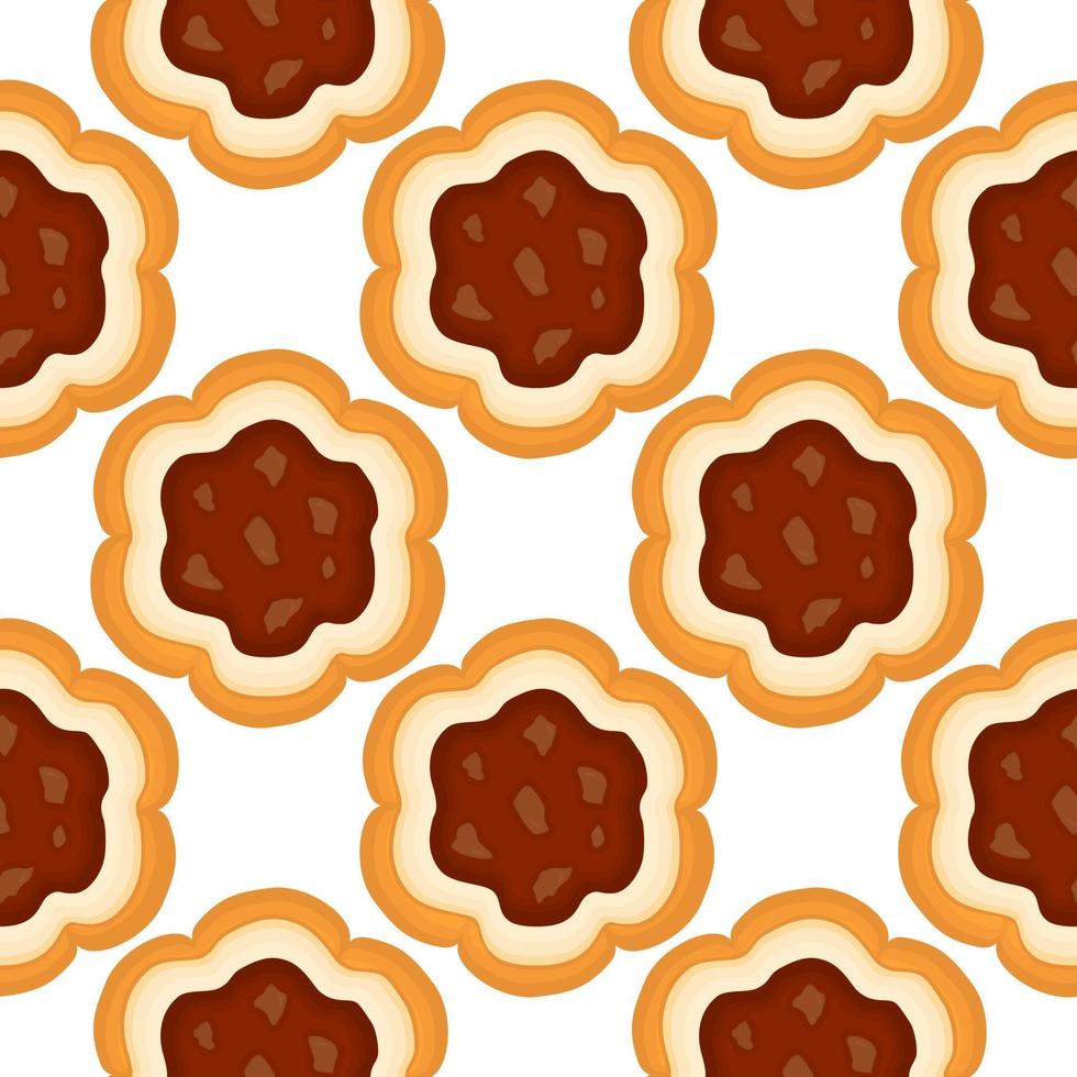 juego grande de galletas idénticas, juego de galletas de colores vector