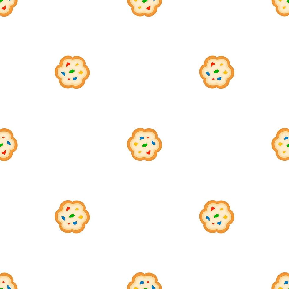 juego grande de galletas idénticas, juego de galletas de colores vector