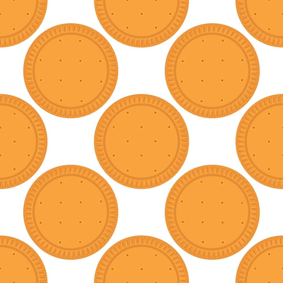 big set identical biscuit, kit colorful pastry cookie vector