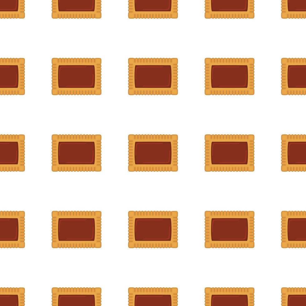 big set identical biscuit, kit colorful pastry cookie vector