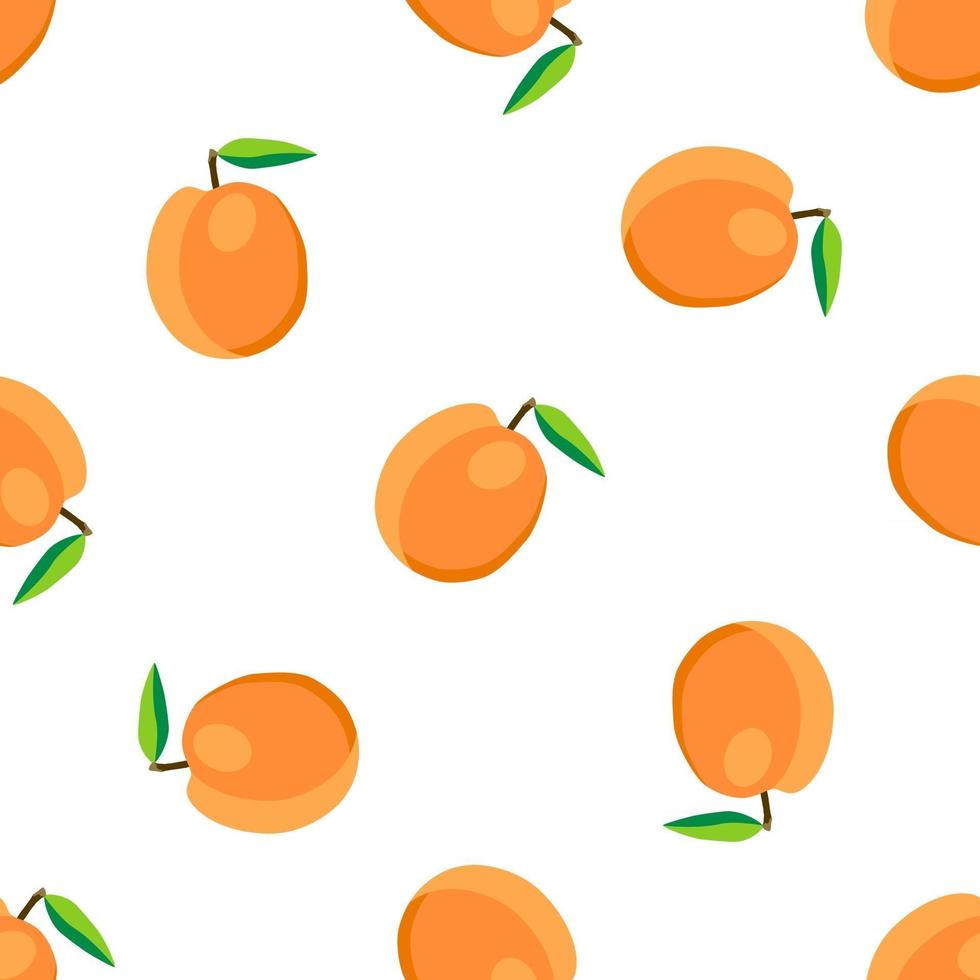 Illustration on theme big colored seamless apricot vector