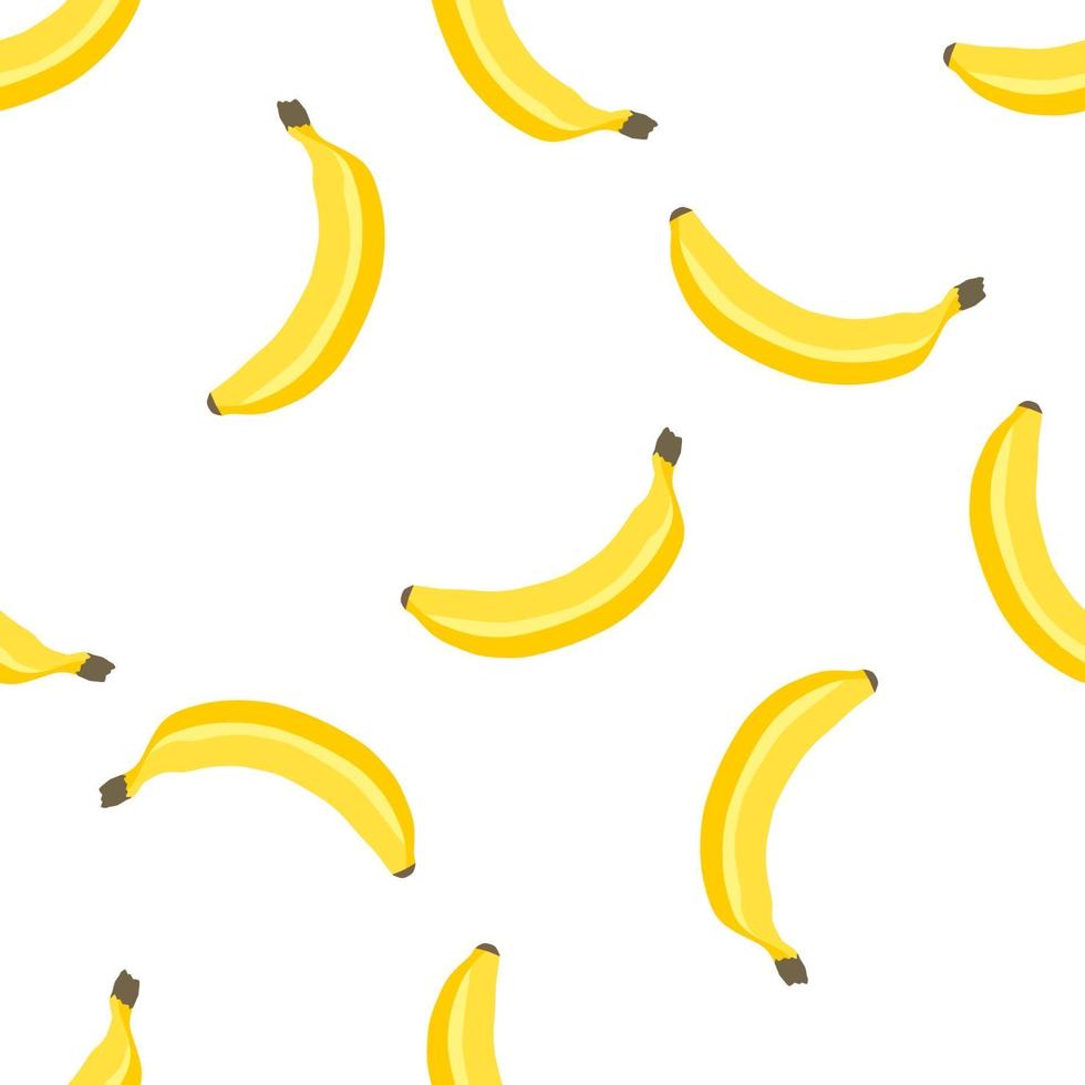 Illustration on theme big colored seamless banana vector