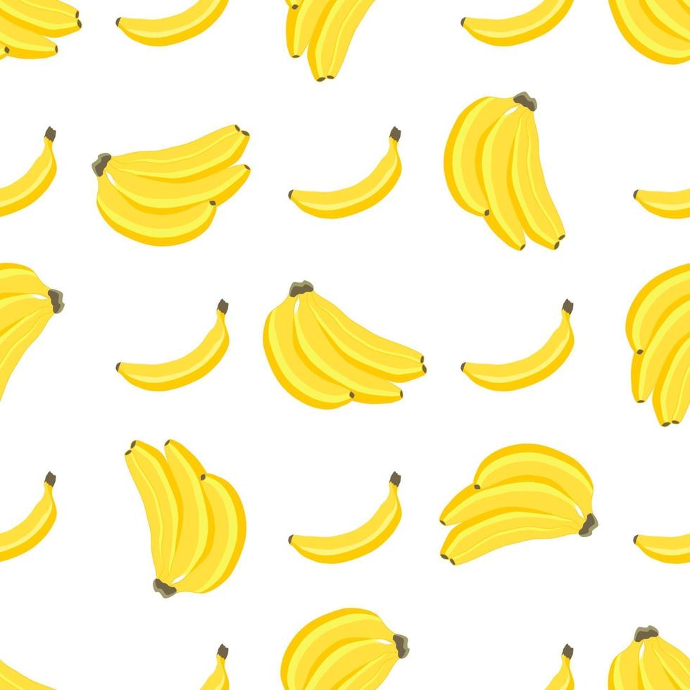 Illustration on theme big colored seamless banana vector