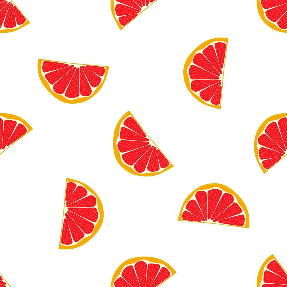 Illustration on theme big colored seamless grapefruit vector