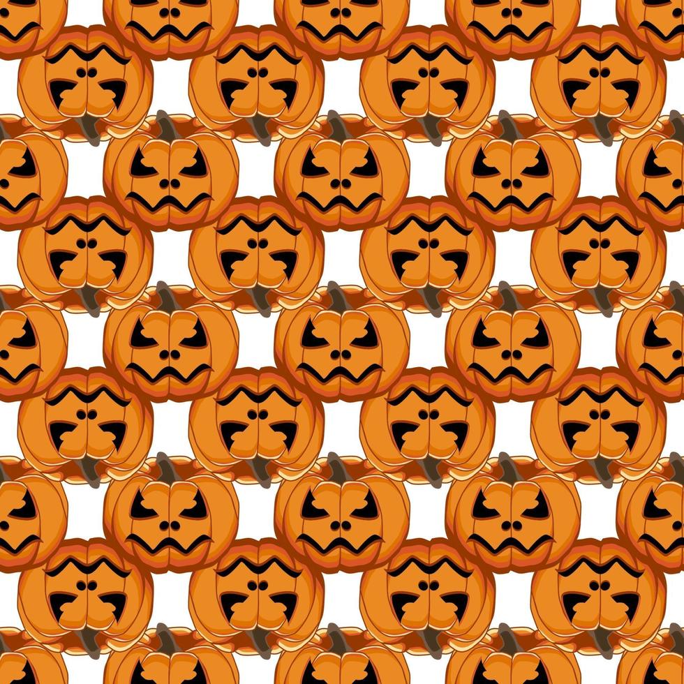 Illustration on theme big colored pattern Halloween vector