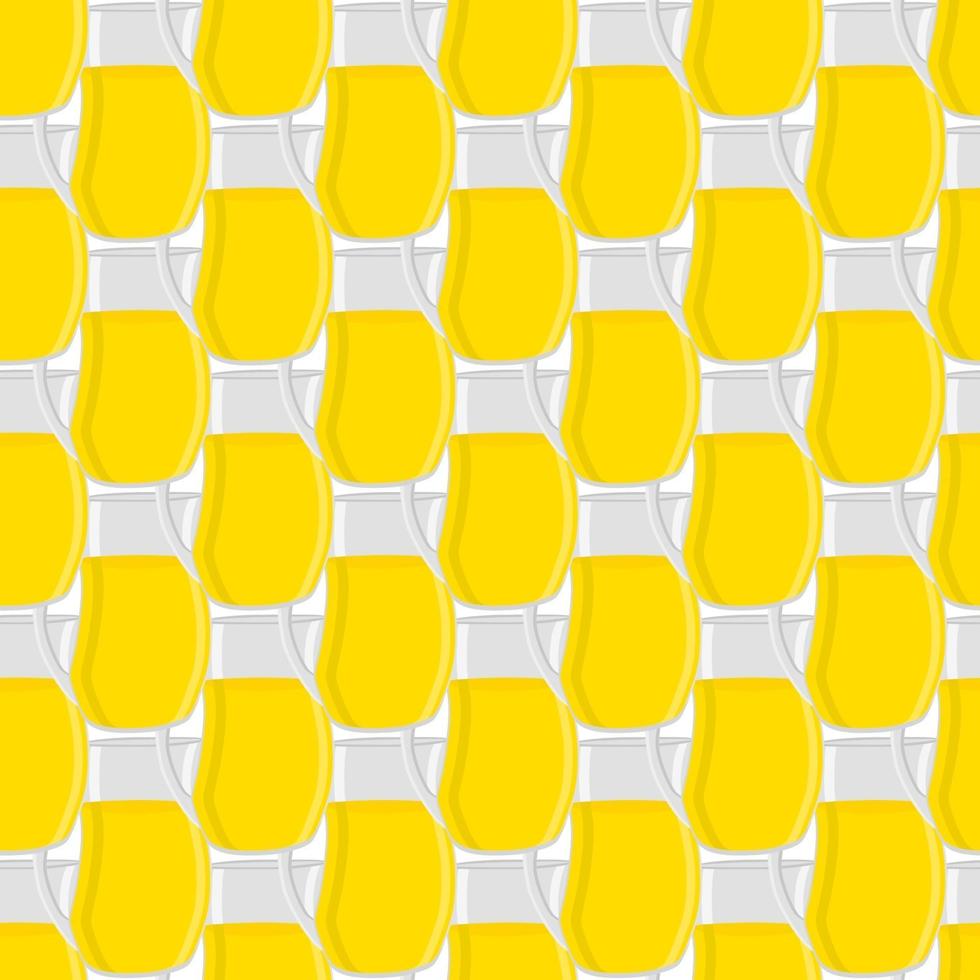 Illustration on theme big colored lemonade in glass jug vector