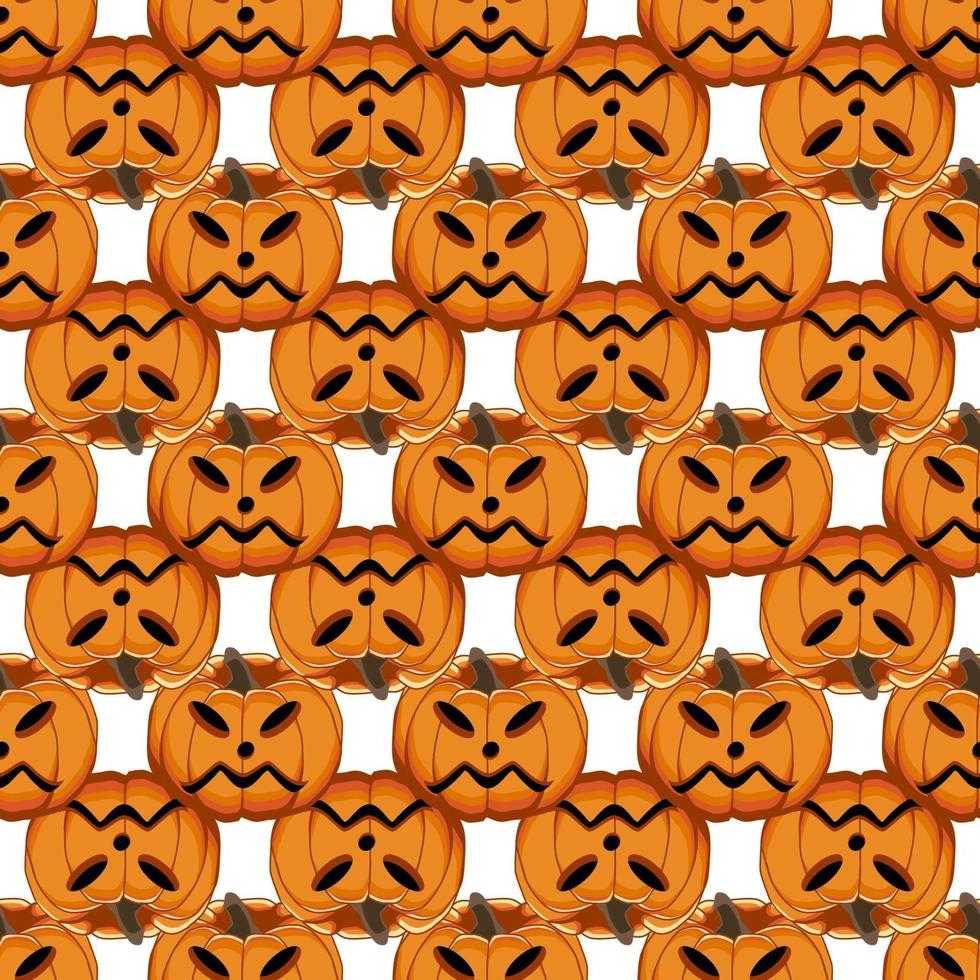 Illustration on theme big colored pattern Halloween vector