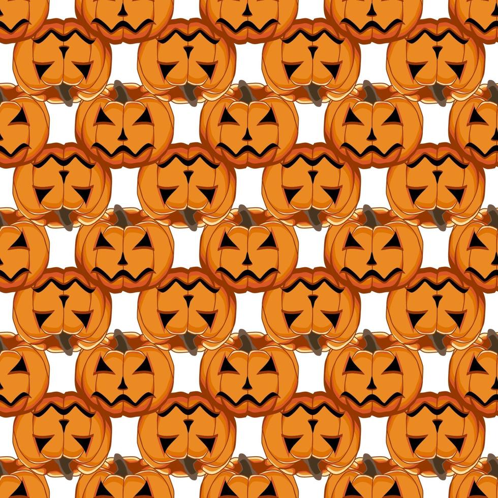 Illustration on theme big colored pattern Halloween vector