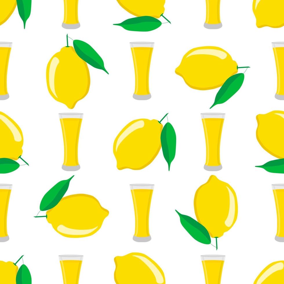 Ilustración sobre el tema de la limonada de color grande en taza de limón vector