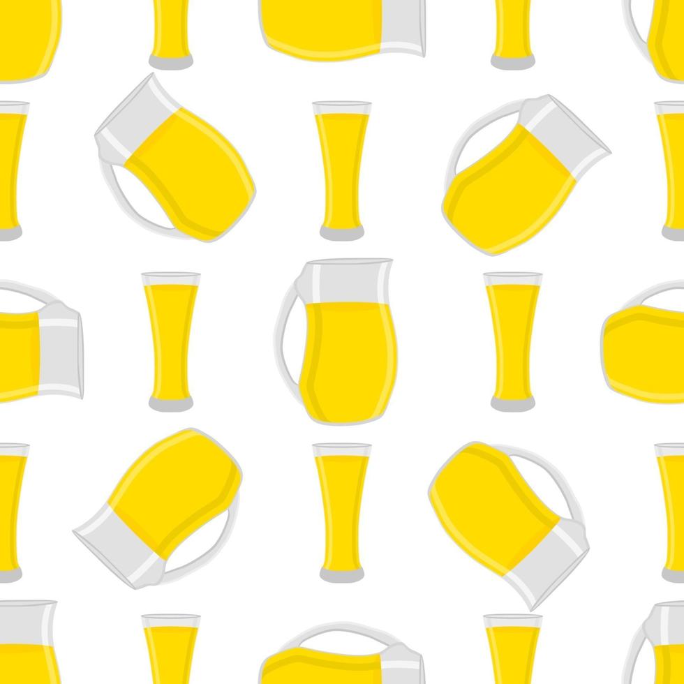 Illustration on theme colored lemonade in glass jug vector