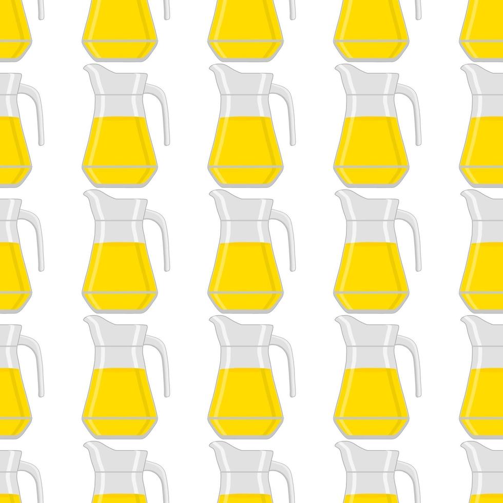 Illustration on theme big colored lemonade in glass jug vector