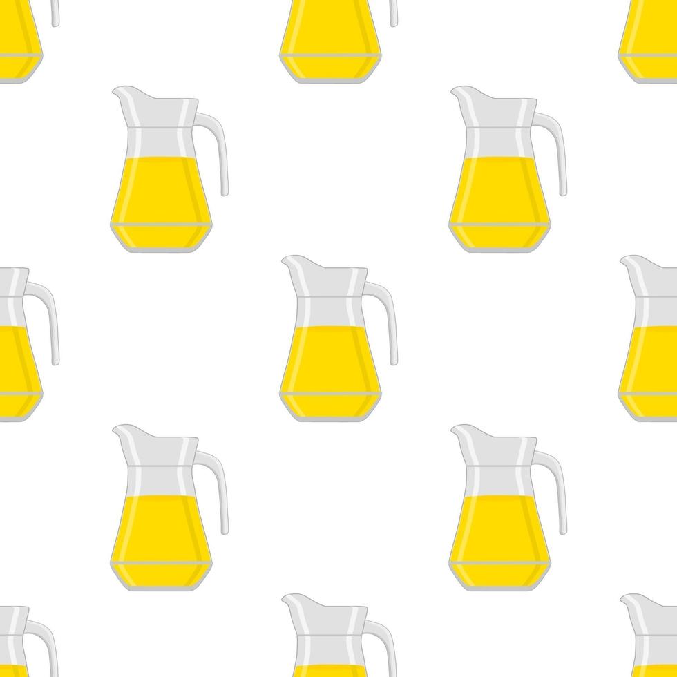 Illustration on theme big colored lemonade in glass jug vector