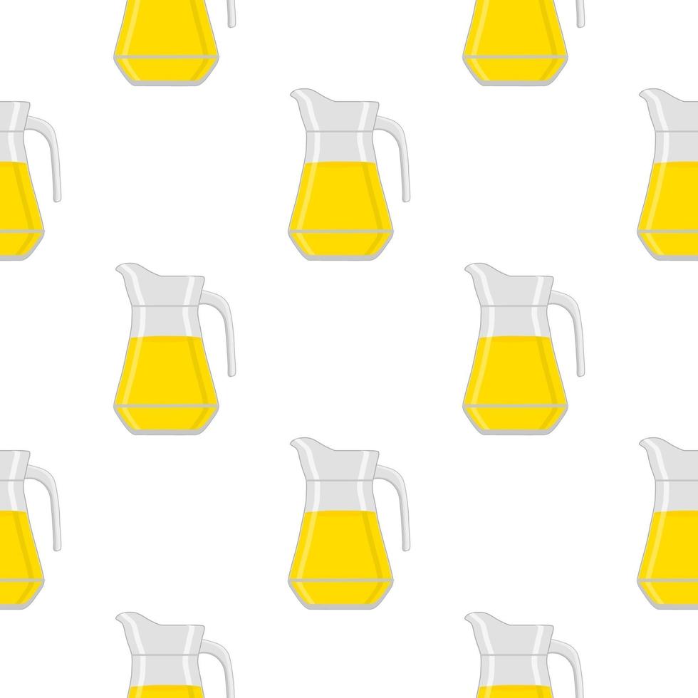 Illustration on theme big colored lemonade in glass jug vector