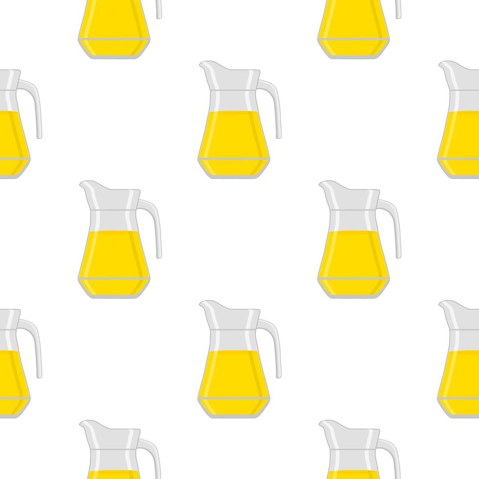 Illustration on theme big colored lemonade in glass jug vector