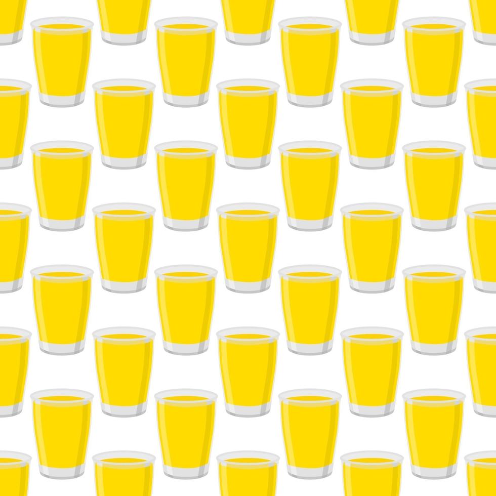 Ilustración sobre el tema de la limonada de color grande en vaso de vidrio vector