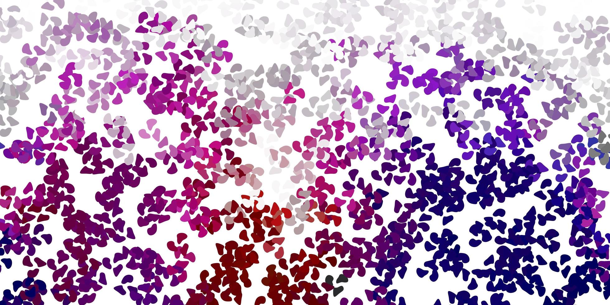 Light pink, red vector background with random forms.