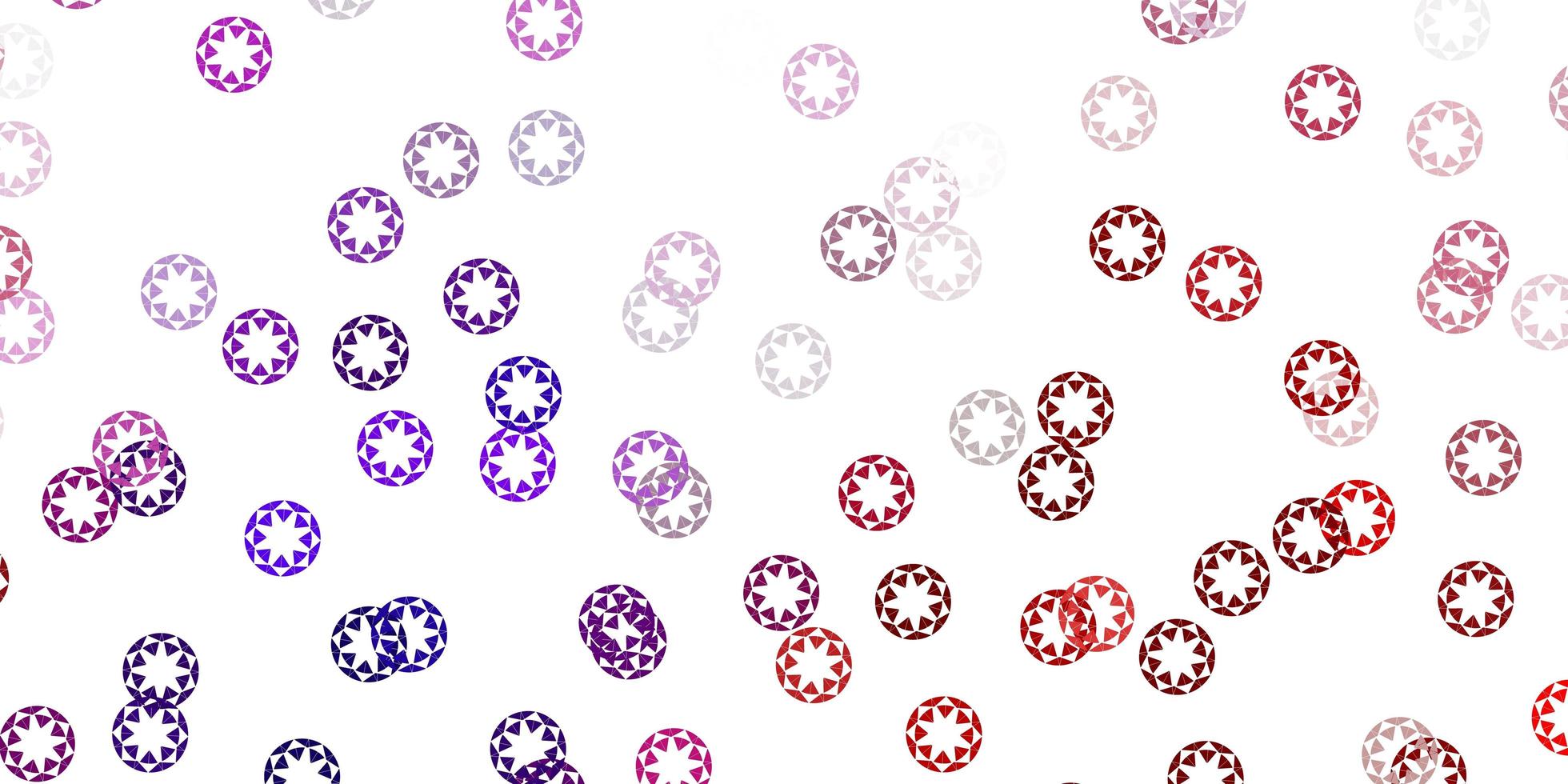 Light pink, yellow vector background with spots.