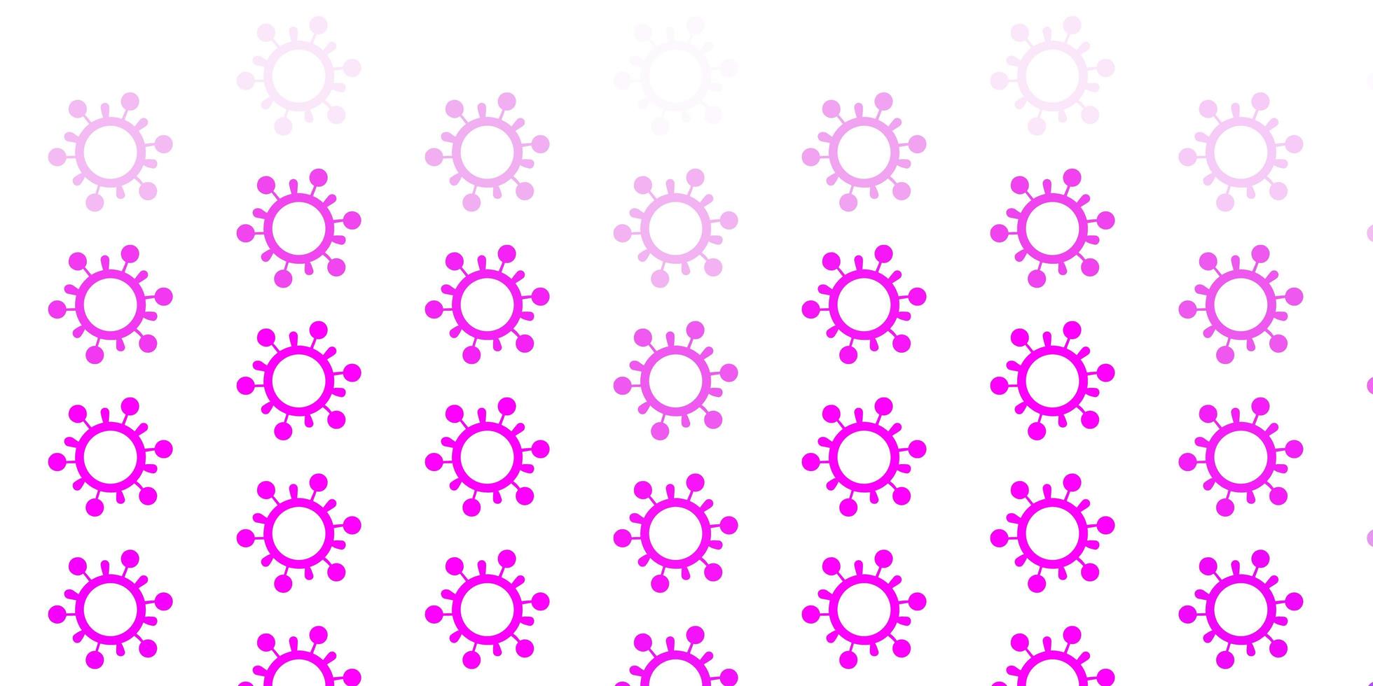 Light Purple vector pattern with coronavirus elements.