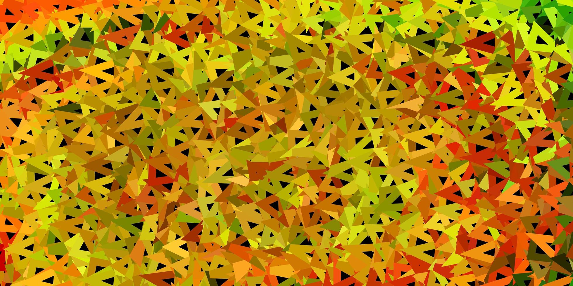 Light green, yellow vector gradient polygon wallpaper.