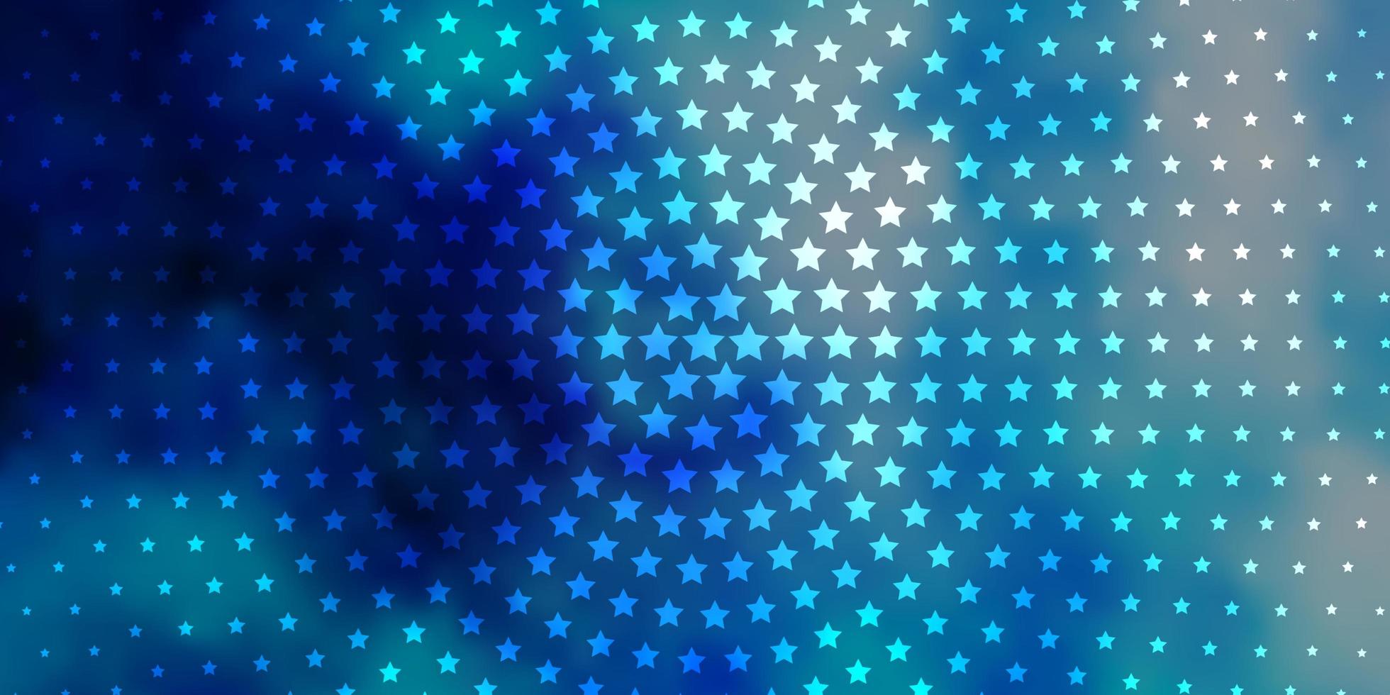 diseño de vector azul claro con estrellas brillantes.