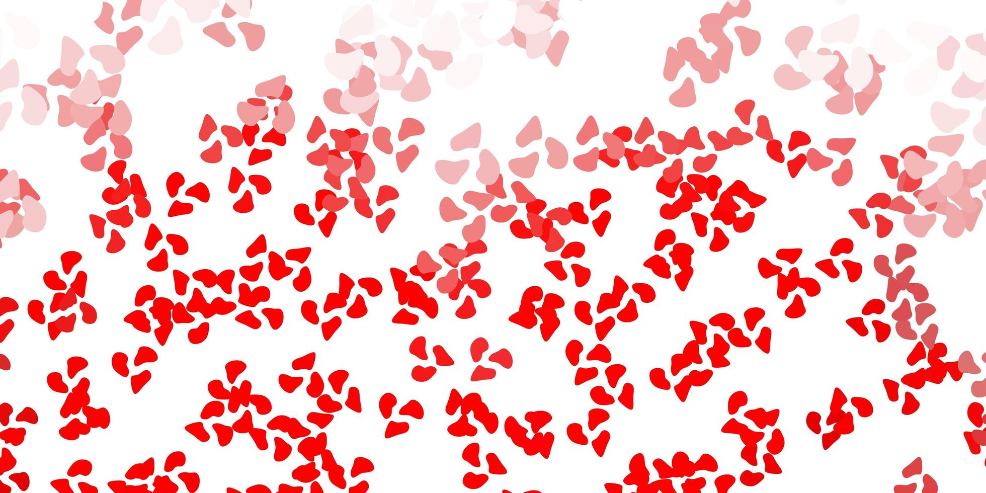 Light red, yellow vector texture with memphis shapes.