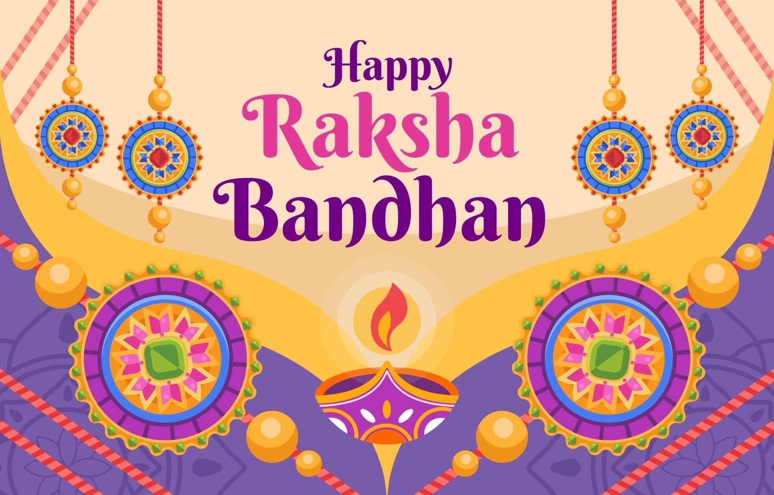 raksha bandhan india celebrar vector