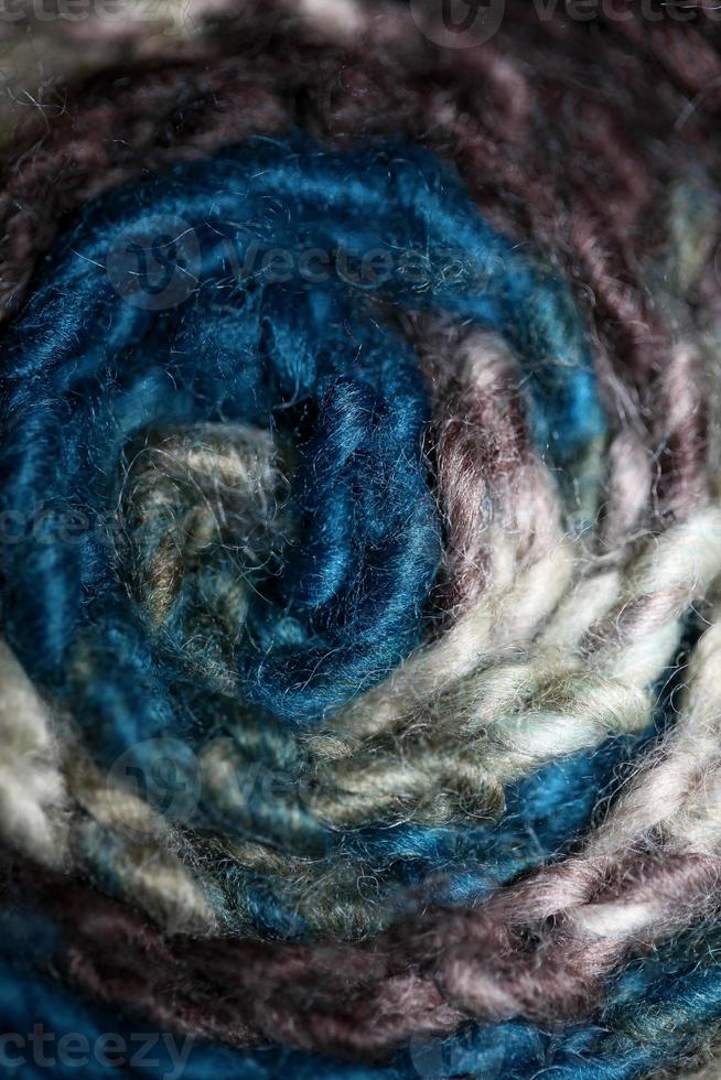 Colorido bufanda de invierno artesanal con lana de alpacas cerrar foto