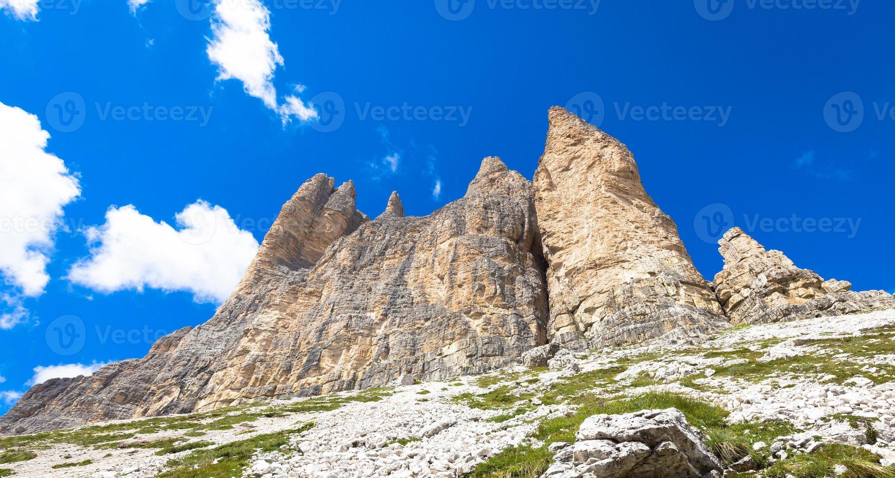 Landmark of Dolomites - Tre Cime di Lavaredo photo