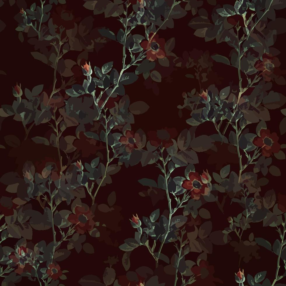 Country Floral Paper Pattern vector