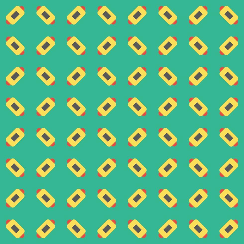 Pattern hot dog Seamless background Vector illustration