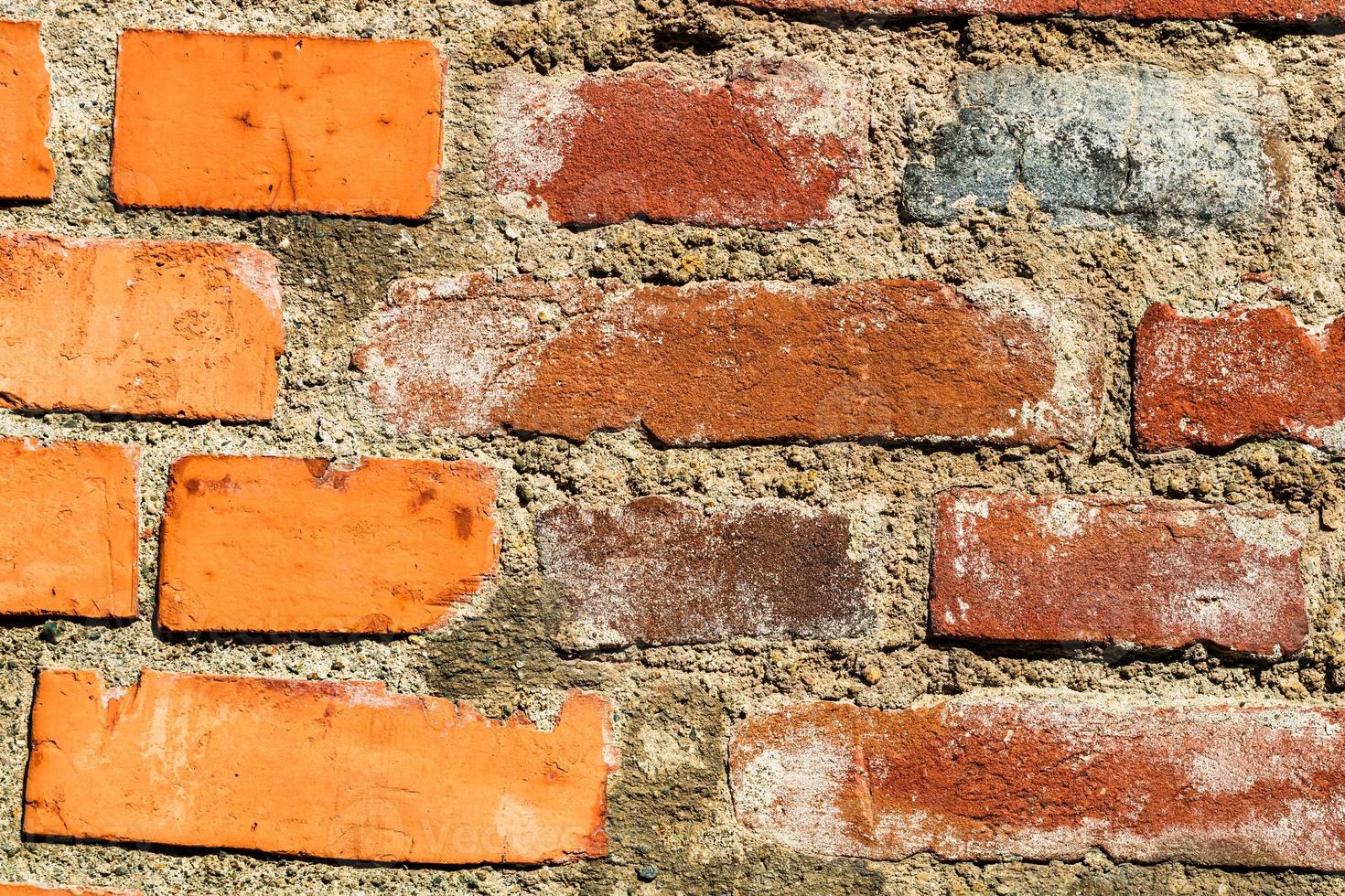 Old brick walls. Abstract texture of red brick wall photo