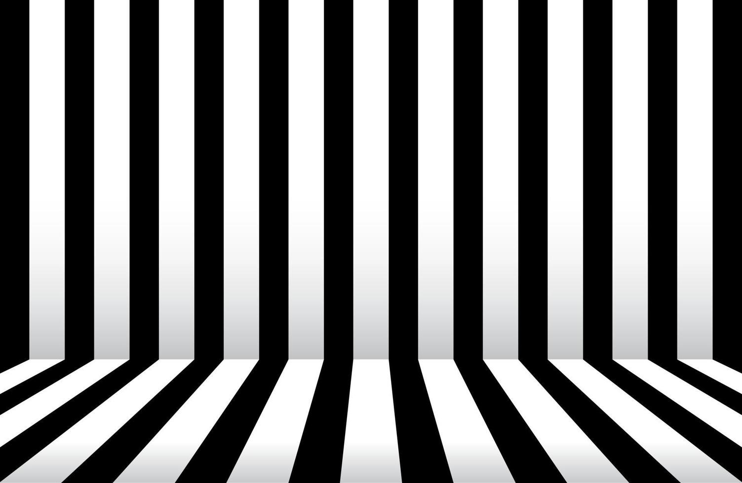 Abstract Black and white stripe background. Room studio vector
