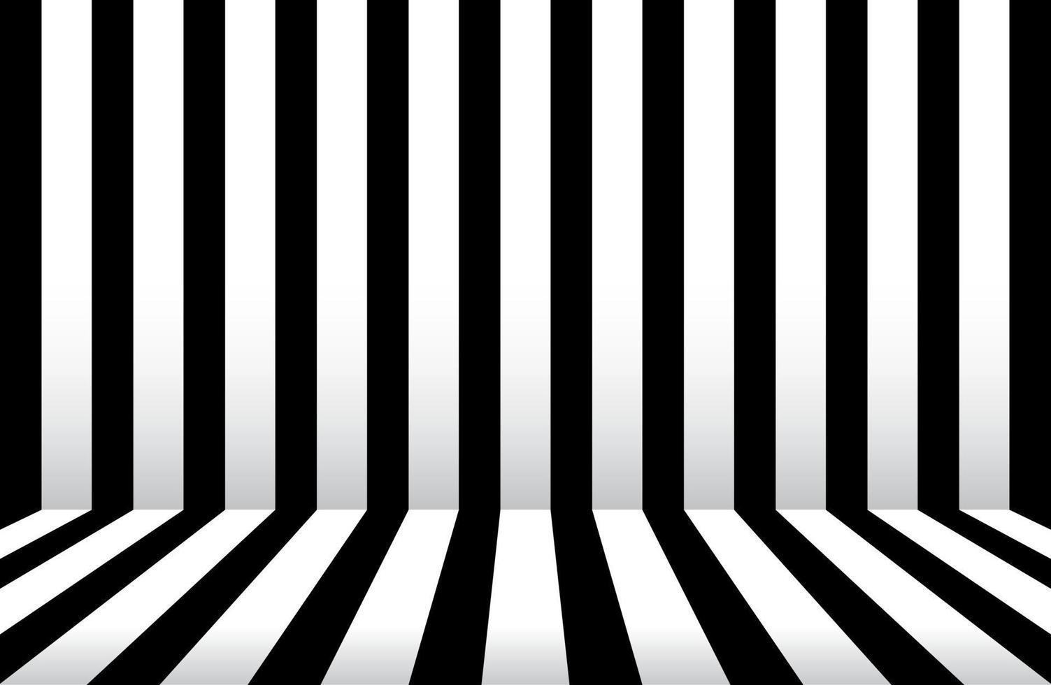 Abstract Black and white stripe background. Room studio vector