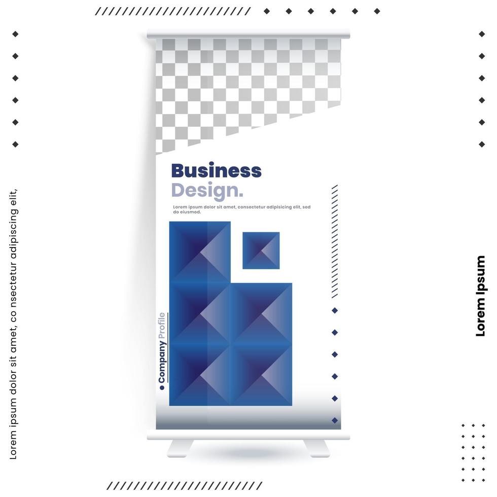 Business Roll Up Set. Standee Design vector