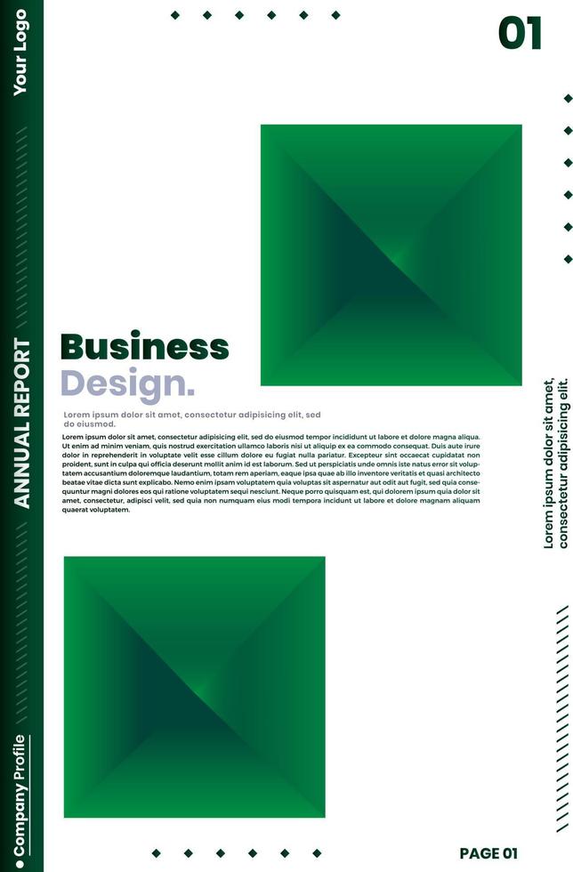 Cover design template set with abstract lines vector