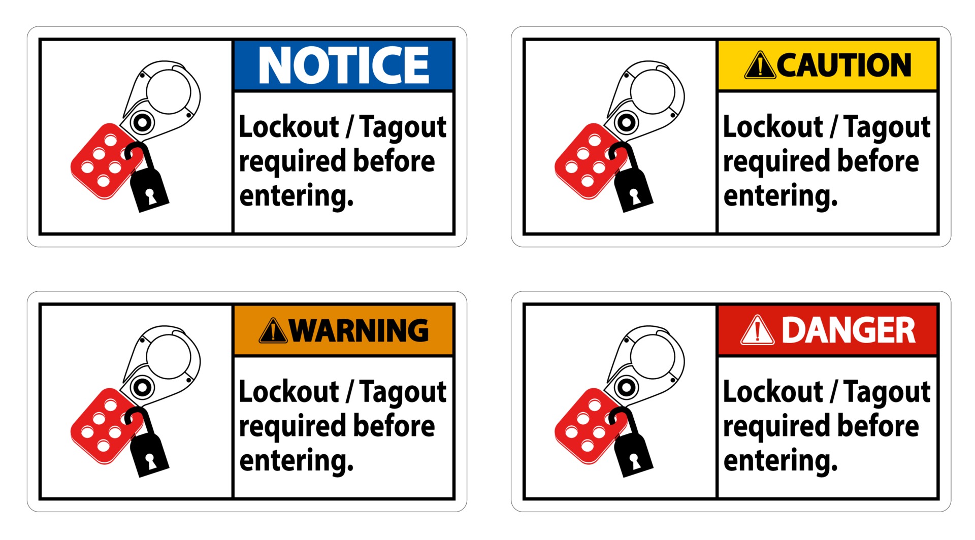 Lockout Tagout Vector Art Icons and Graphics for Free Download