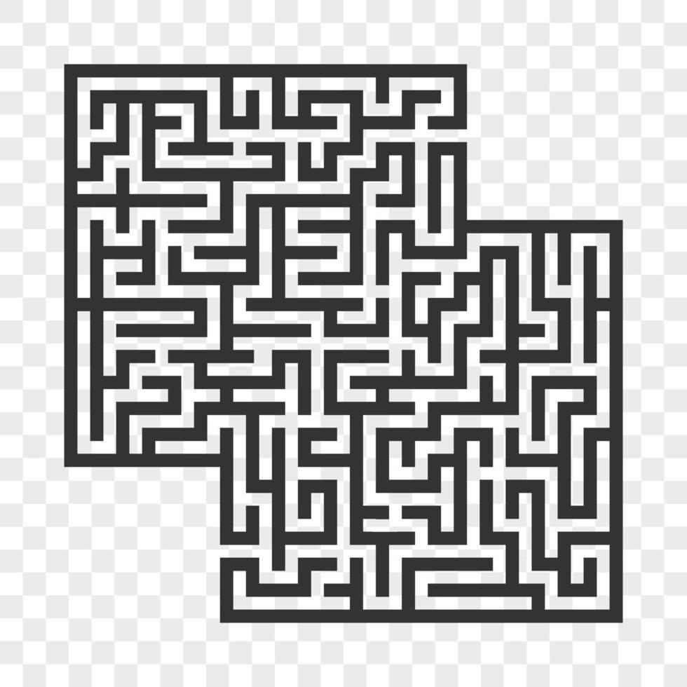 Abstract square maze. Game for kids. Puzzle for children.Labyrinth conundrum. vector