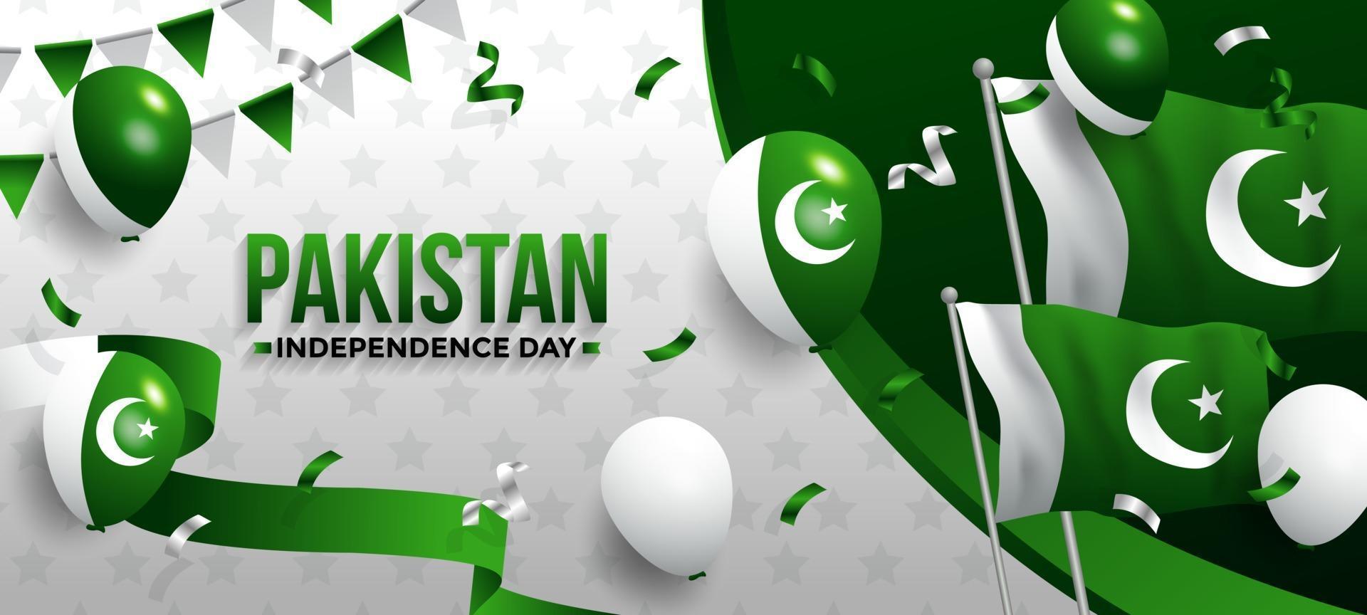 Pakistan Independence Background vector